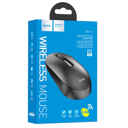 Wireless Mouse HOCO GM14, 1200DPI, Black