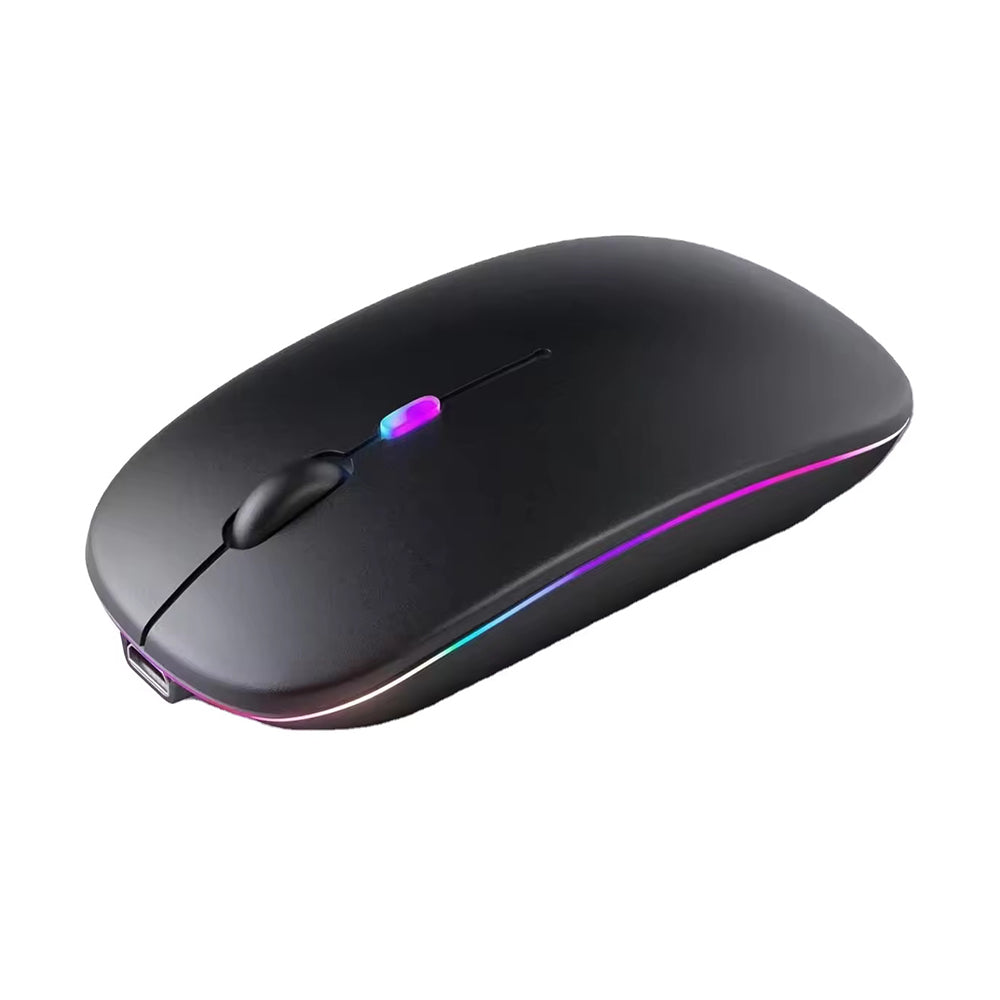 Techsuit M1 Wireless Mouse, RGB, 1600DPI, Black