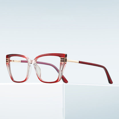 Techsuit 2275 Women's Computer Glasses, Anti-Blue Light, Black Gold