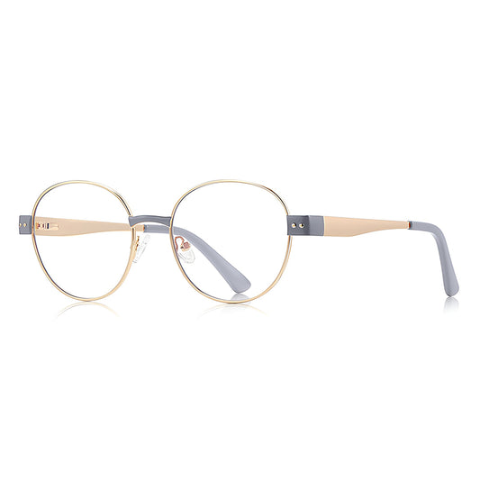 Techsuit 3175 Women's Computer Glasses, Anti-Blue Light, Light Gold Gray