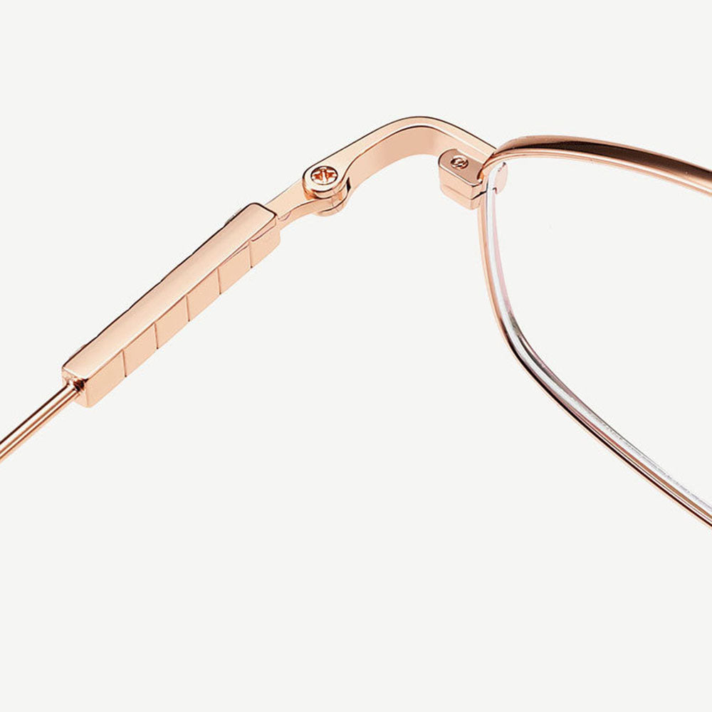 Techsuit LS501 Women's Computer Glasses, Anti-Blue Light, Rose Gold