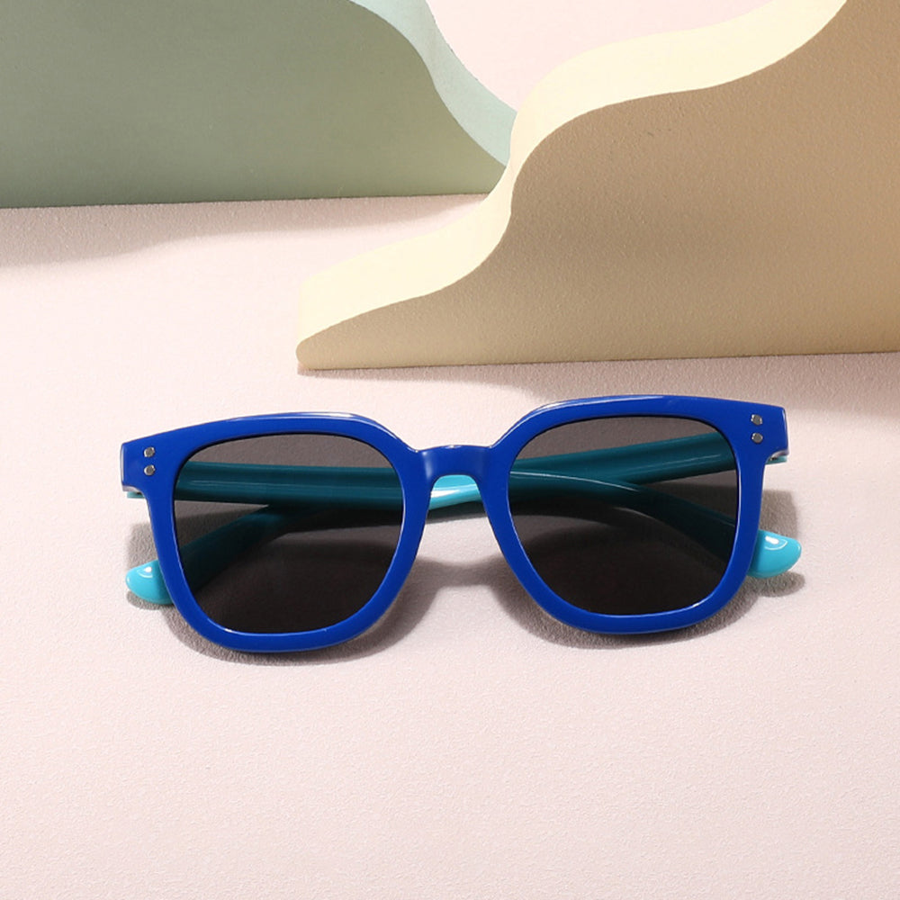 Techsuit Kids Sunglasses 8351-C27, Polarized, Blue Pink