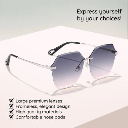 Techsuit 8195 Women's Sunglasses, Silver Gray