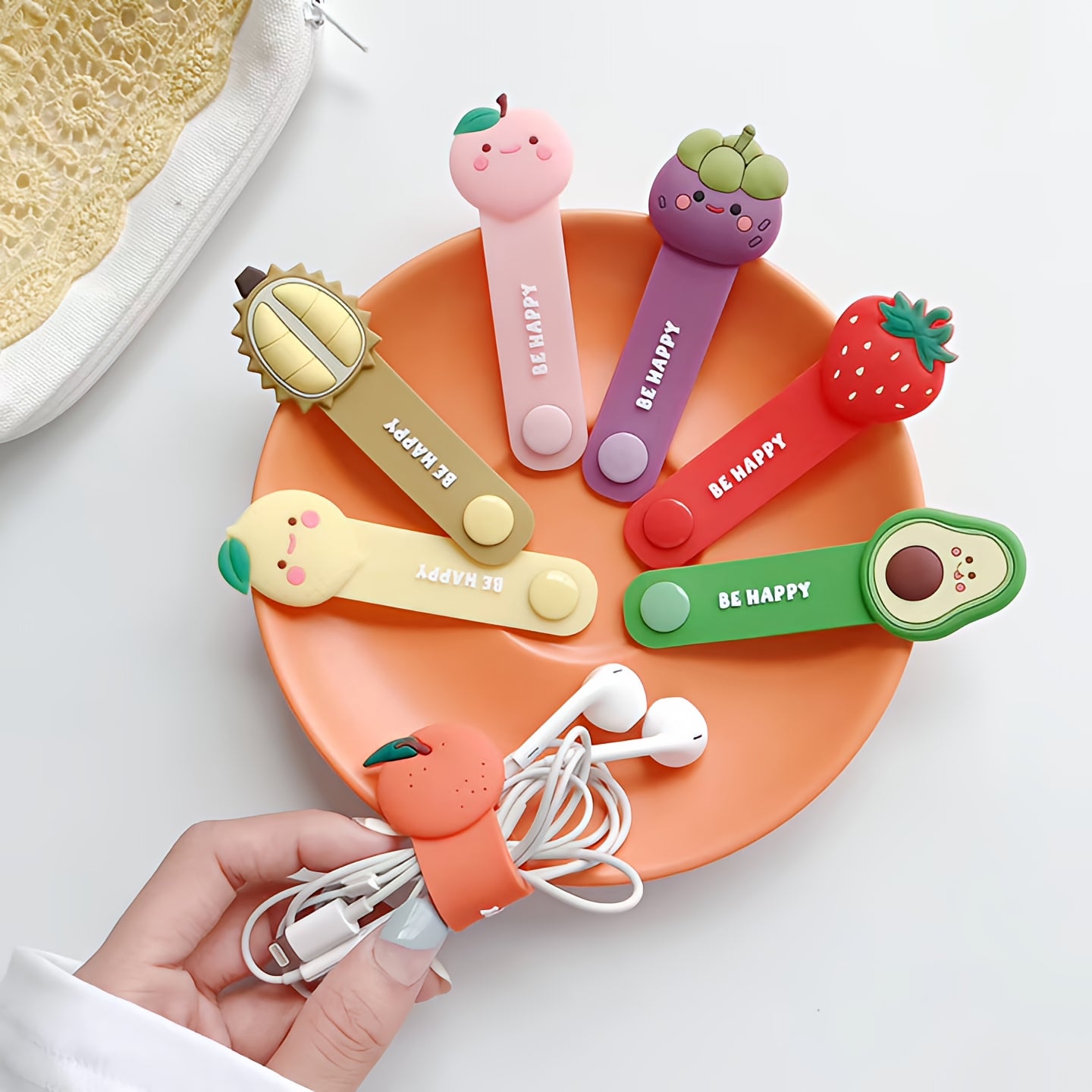 OEM Pixie Blueberry Cable Organizer, Multicolor