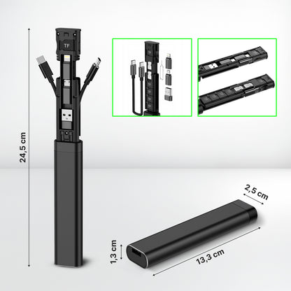 Accessory Organizer / Card Reader Qualo QZS-P-01, Black
