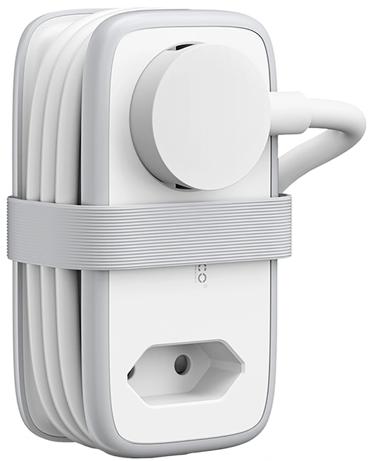Orico APP Extension Cord, 2 x Schuko - 2 x USB-A - 1 x USB-C, White Gray