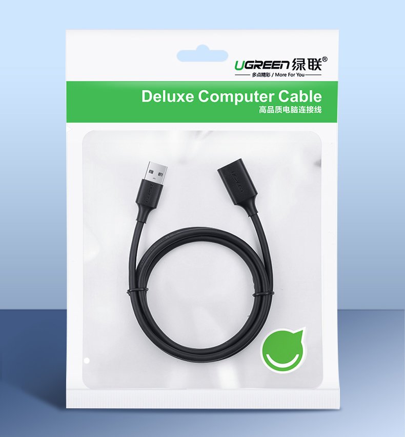 UGREEN US129 USB 3.0 Extension Cable, 3m, Black