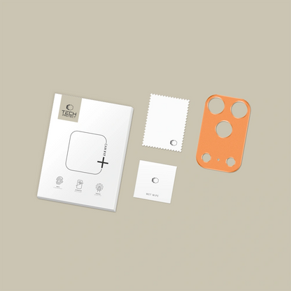 Tech-Protect Camalloy Fit+ Rear Camera Protection Frame for Apple iPhone 17 Pro Max, Aluminum, Orange