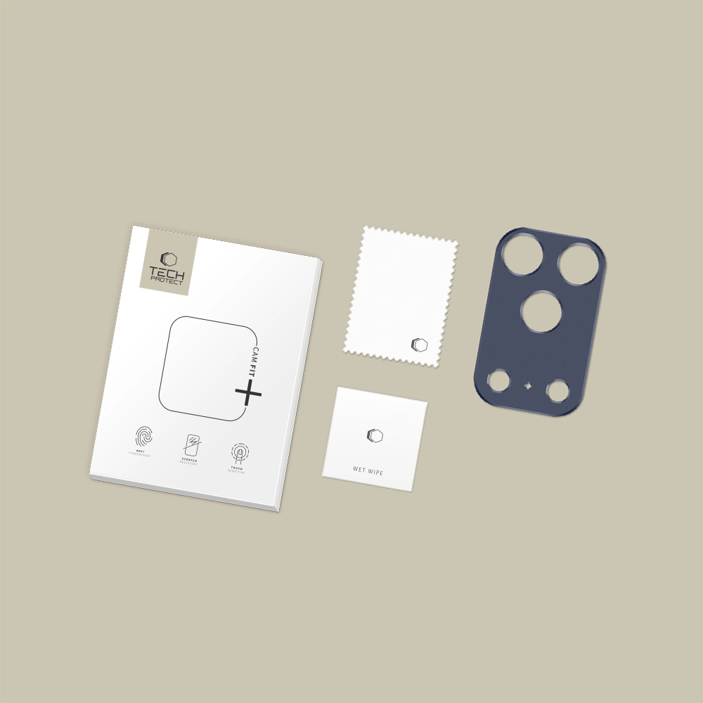 Tech-Protect Camalloy Fit+ Rear Camera Protection Frame for Apple iPhone 17 Pro Max, Aluminum, Navy Blue