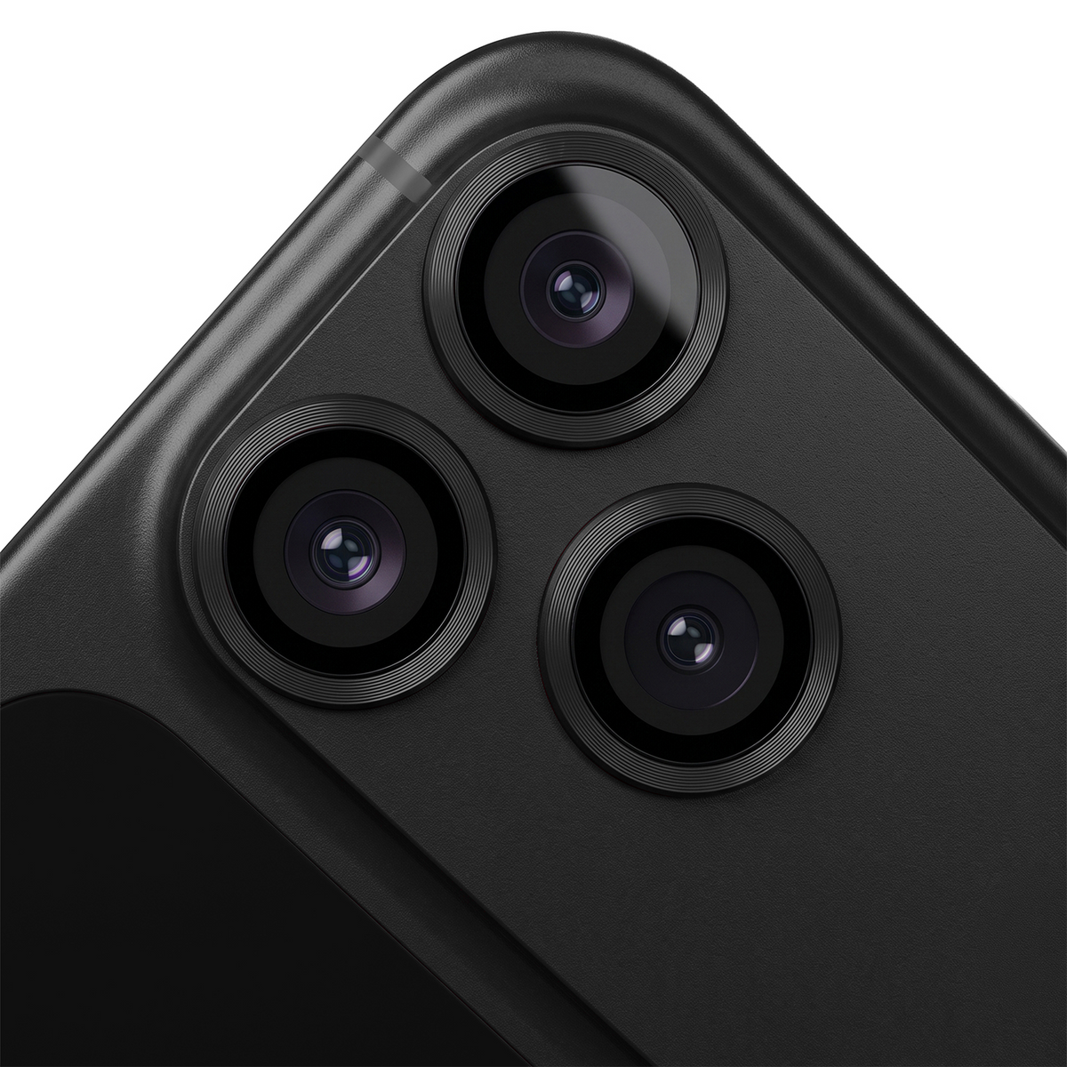 OEM Rear Camera Protection Frame for Apple iPhone 18 Pro, Tempered Glass, Black