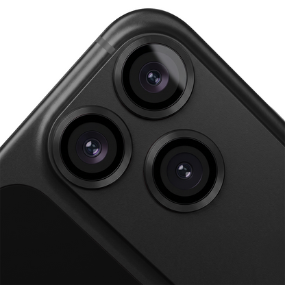 OEM Rear Camera Protection Frame for Apple iPhone 18 Pro, Tempered Glass, Black
