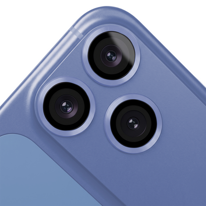 OEM Rear Camera Protection Frame for Apple iPhone 18 Pro Max, Tempered Glass, Blue