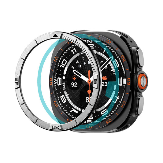 Spigen Tune Pilot Protective Frame for Samsung Galaxy Watch Ultra2, Silver ACS11616
