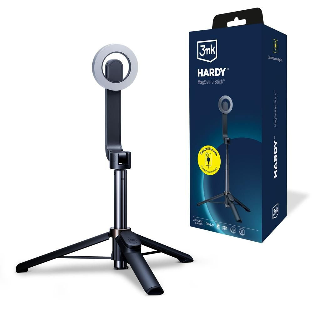 Selfie Stick Bluetooth 3MK Hardy MagSelfie, Universal, Black