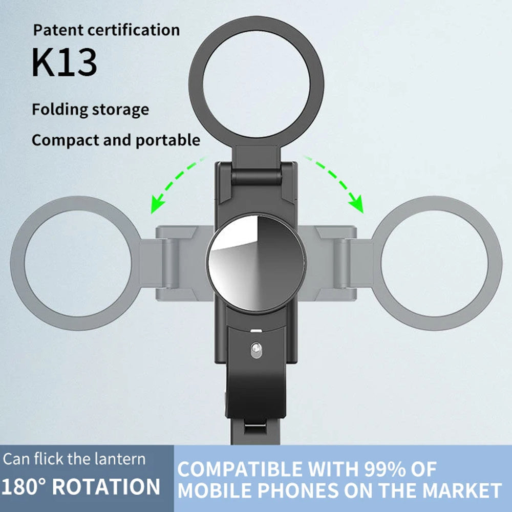 Selfie Stick Bluetooth Techsuit K13, Universal, Black