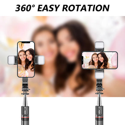 Selfie Stick Bluetooth Techsuit L13d, Universal, Black