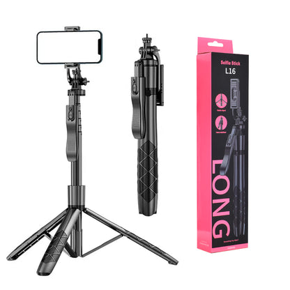 Selfie Stick Bluetooth Techsuit L16, Universal, Black
