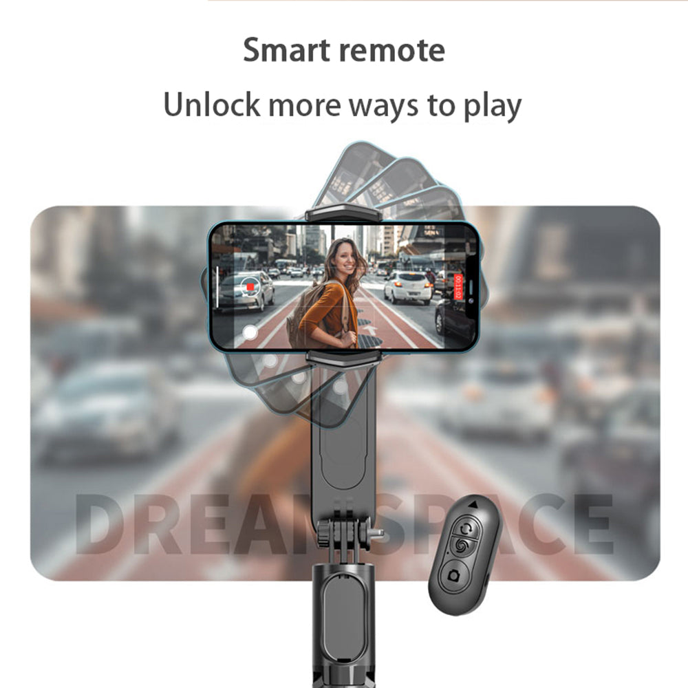 Selfie Stick Bluetooth Techsuit Q09, Universal, Black