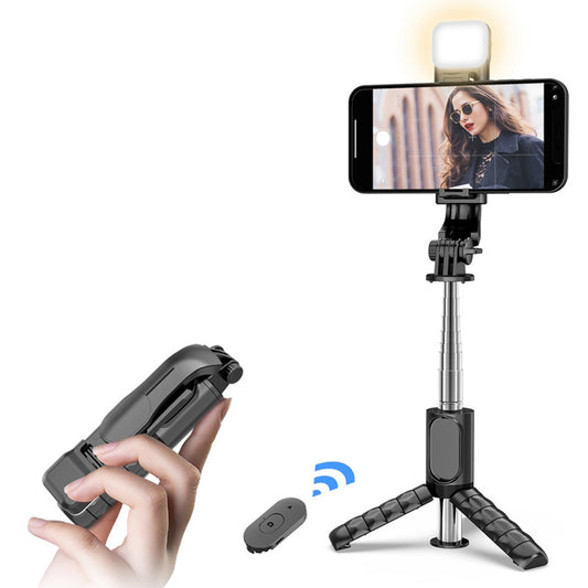 Selfie Stick Bluetooth Techsuit Q11s, Universal, Black