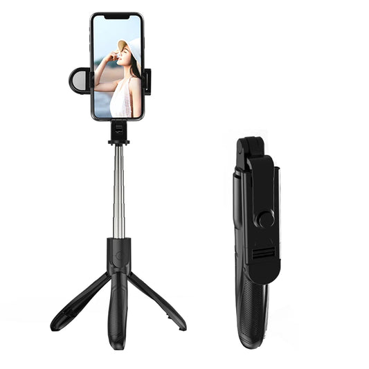Selfie Stick Bluetooth Techsuit S01-S, Universal, Black