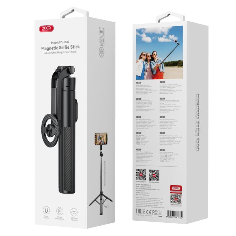 Selfie Stick Bluetooth XO Design SS30, Universal, Black