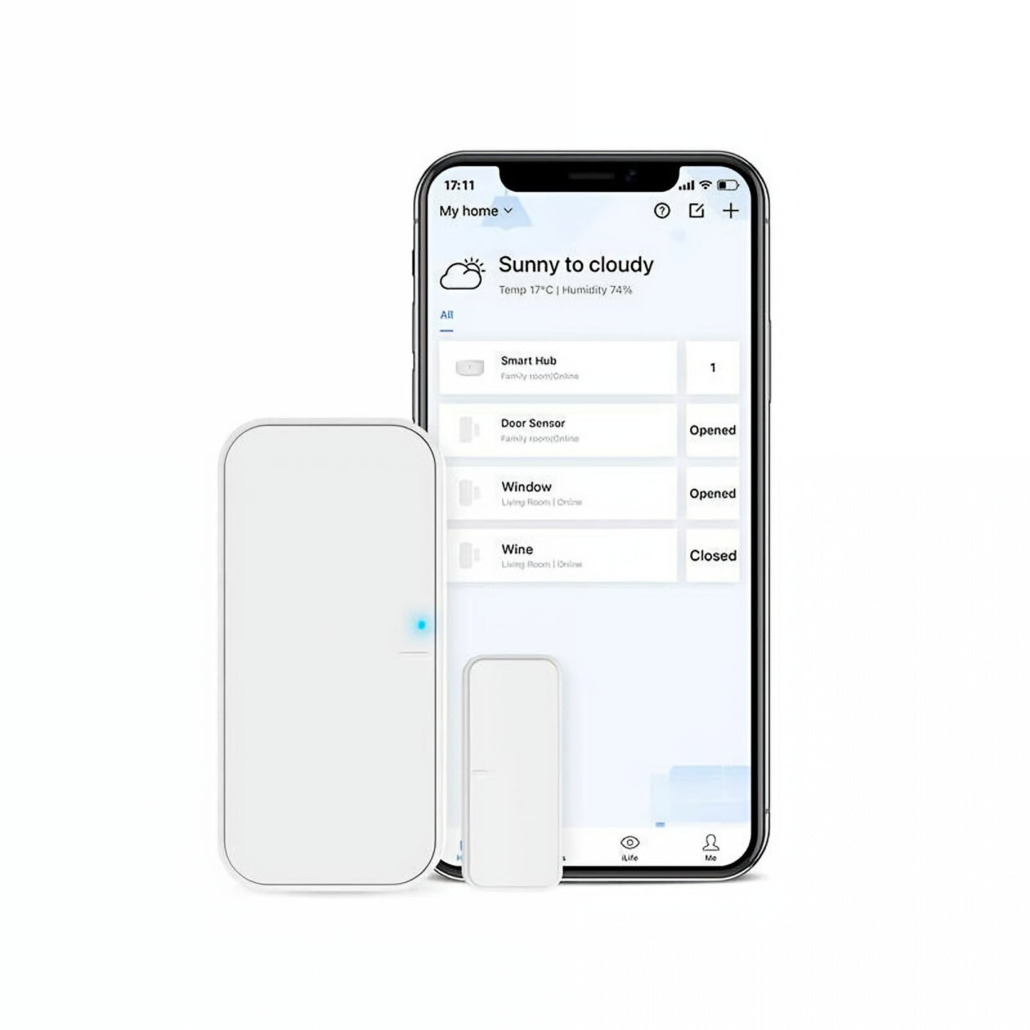 Broadlink DS4 Door / Window Sensor With Hub S3, Wi-Fi