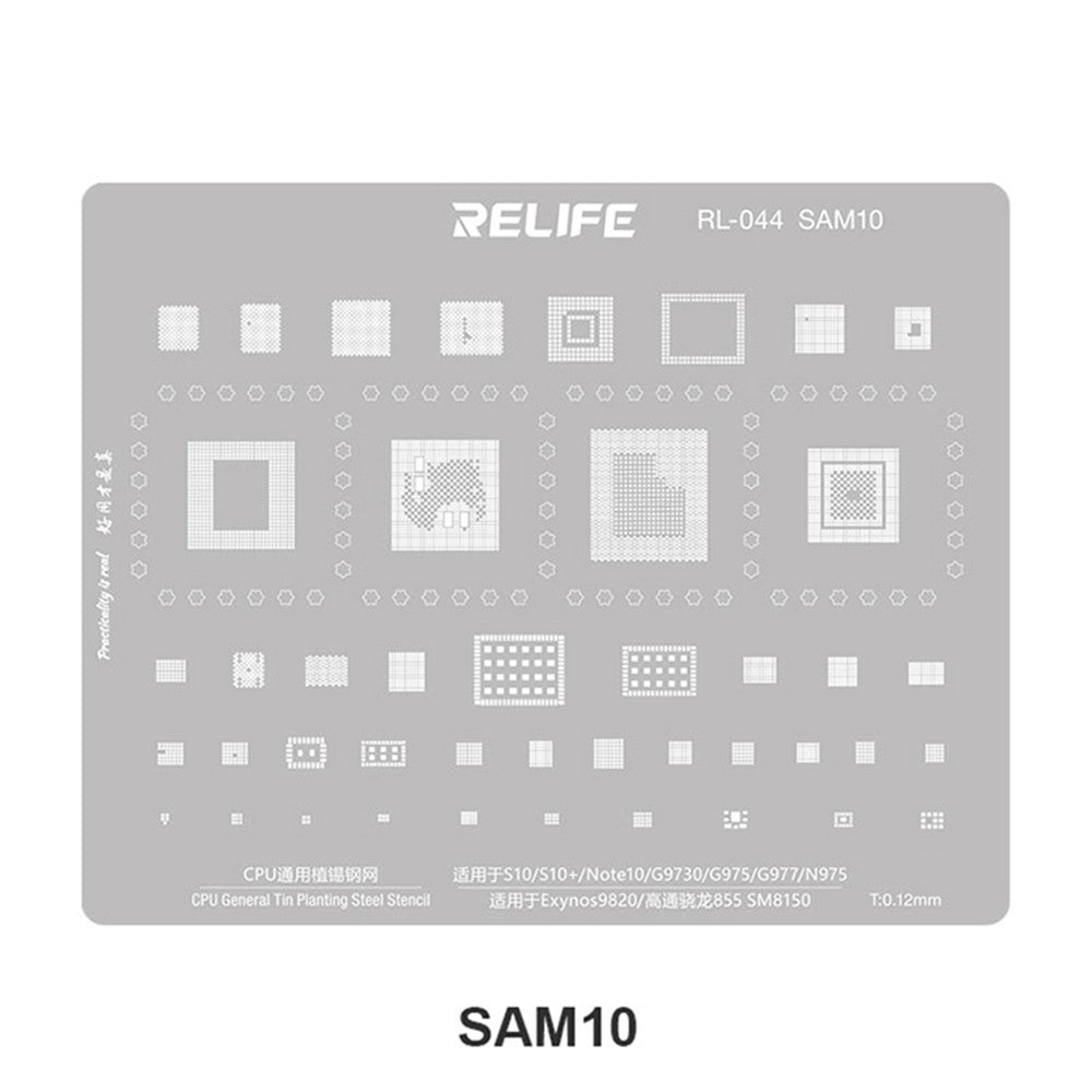 BGA Stencil Relife RL-044 V2.0 for Samsung Series CPU