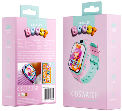 Smartwatch Forever Kids Boost KW-530 Call, Pink