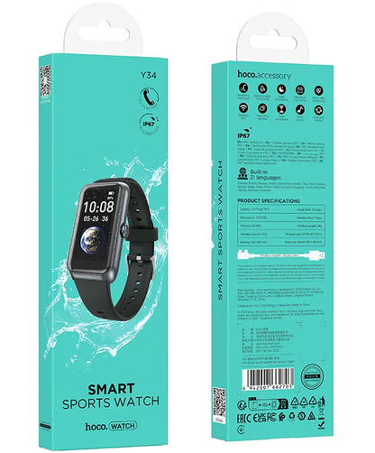 Smartwatch HOCO Y34 Call, Black