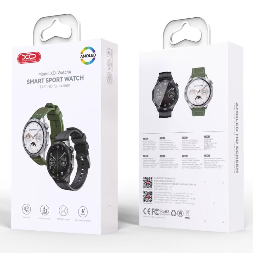 Smartwatch XO Design 4, Black 