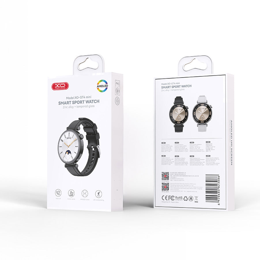 Smartwatch XO Design GT4 Mini, Black