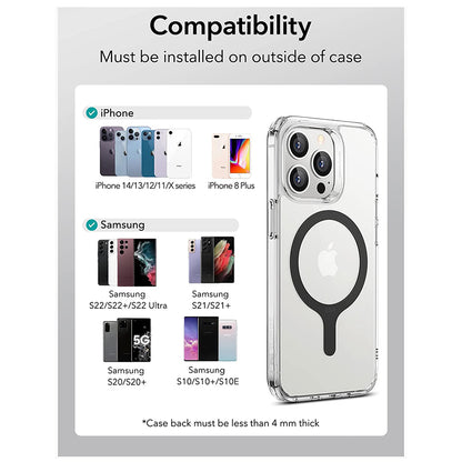 ESR HaloLock Metallic Sticker, Set of 2 Pieces, Black