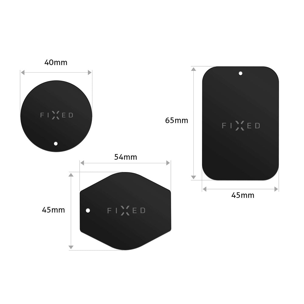 Fixed 3in1 Black Metal Sticker