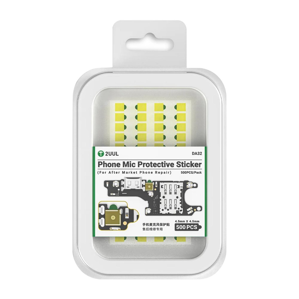 Microphone Protection Sticker 2UUL DA32, Set of 500 pieces