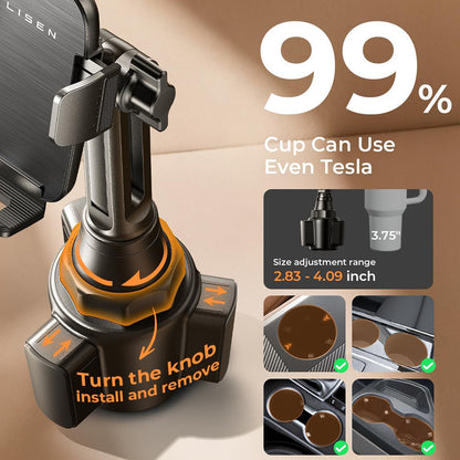 Lisen Car Holder for Phone, 4.7inch - 7inch, Black YL0223070048