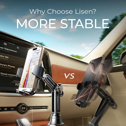 Lisen Car Holder for Phone, 4.7inch - 7inch, Black YL0223070048