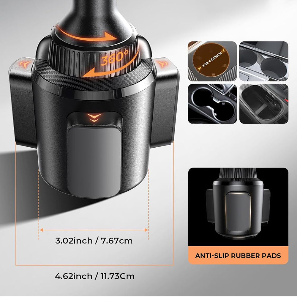 Lisen Car Holder, 4.7inch - 7.2inch, Black YL0220100001