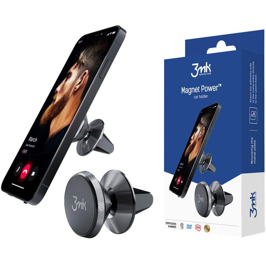 3MK Magnetic Car Mount, Universal, Black