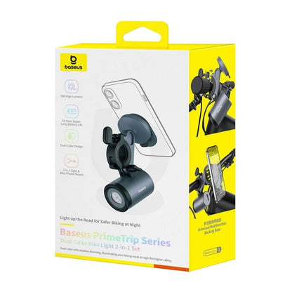 Baseus PrimeTrip Bicycle Mount with Flashlight, Universal, Black C12569000121-00