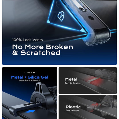 Lisen Magnetic Car Holder, Universal, Black YL0222100001