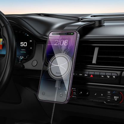 HOCO HW29 Wireless Car Charger, 15W, 1.67A, Black