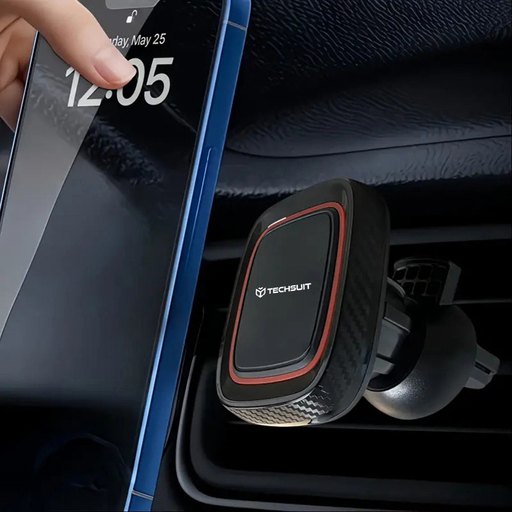 Magnetic Car Holder Techsuit S5, Universal, Black Red