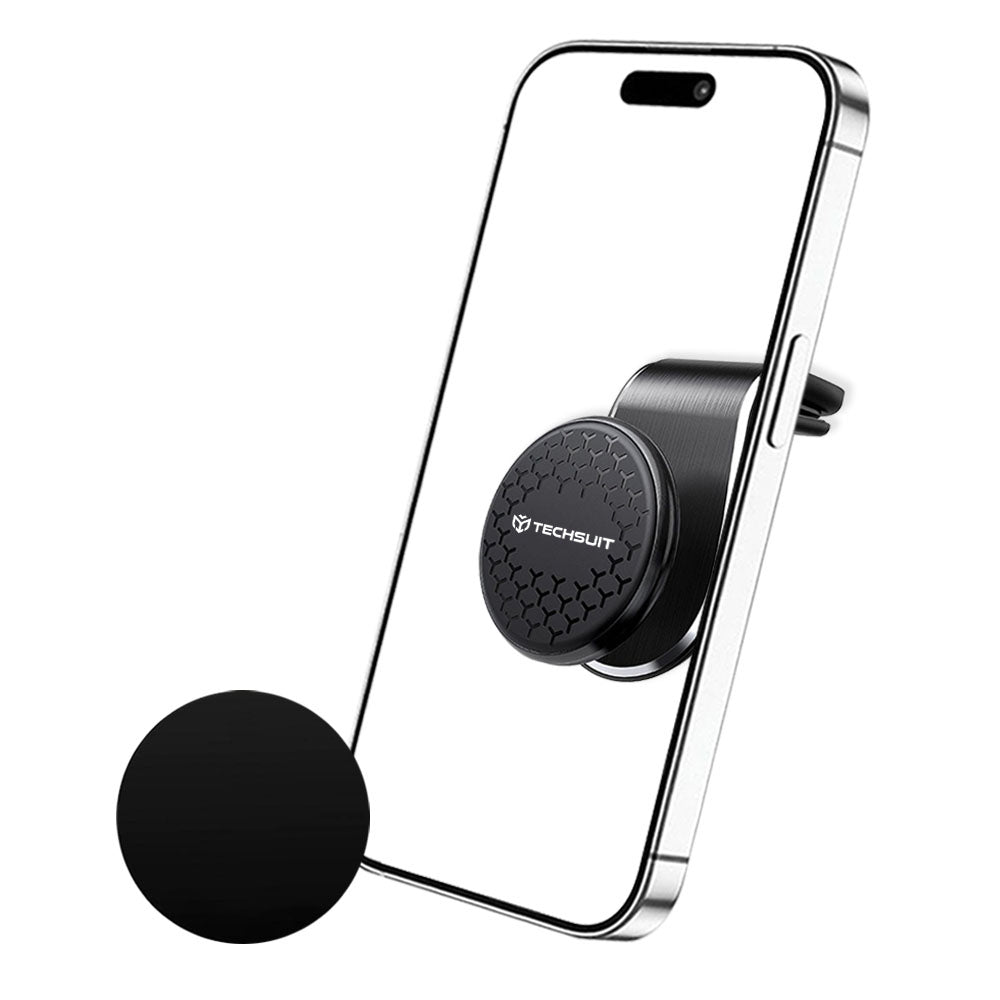 Techsuit S8 Magnetic Car Holder, Universal, Silver