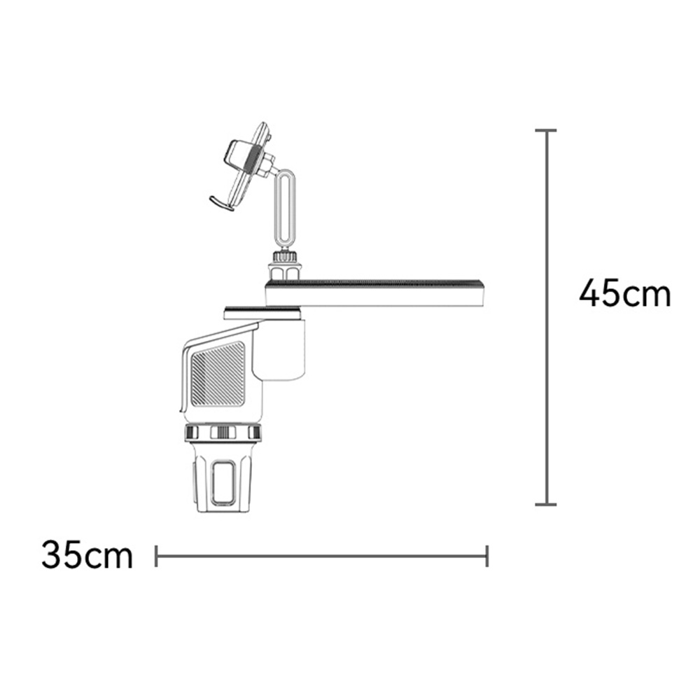 Yesido C274 Car Mount, 4.7inch - 7.2inch, Black, Resealed