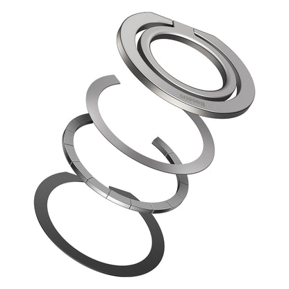 Baseus Halo Ring Holder, Universal, Silver SUCH000012