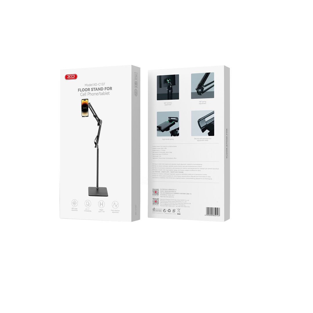 XO Design C137 Floor Stand for Tablet, Universal, Black