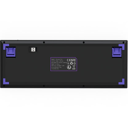 Proove Slicker Pro Wireless Gaming Keyboard, RGB, BT / Wi-Fi / Wired, 1.8m, Black WKSLPEN22416