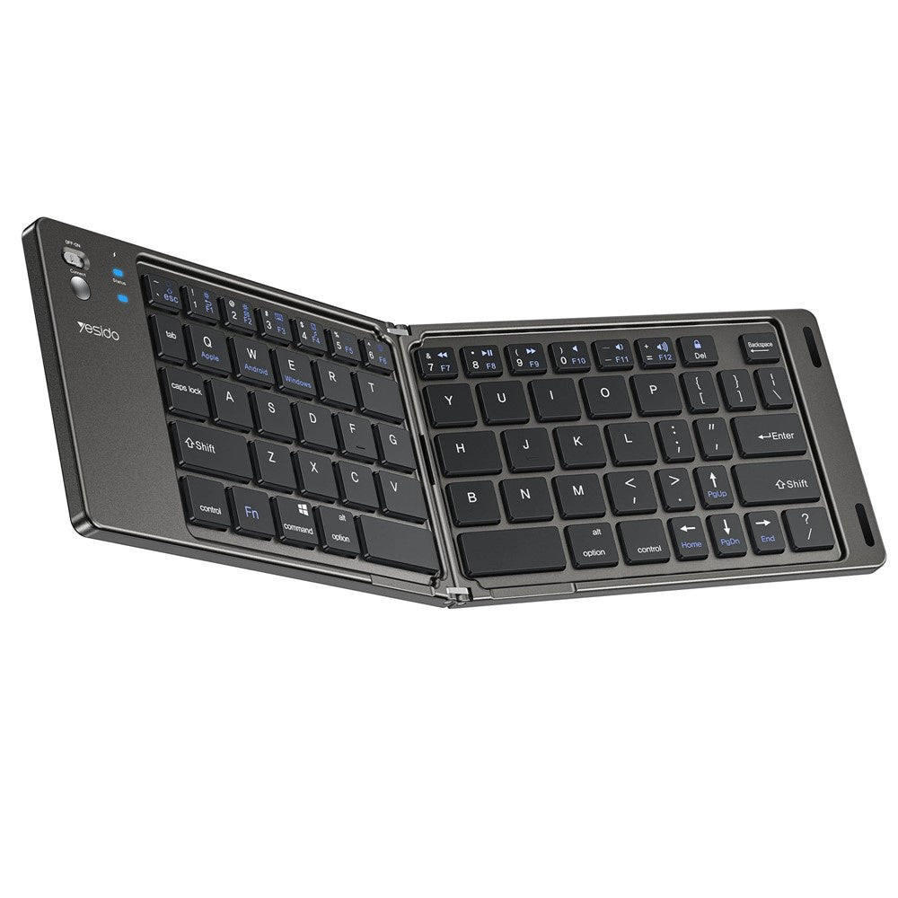 Yesido KB27 Foldable Bluetooth Keyboard, Black