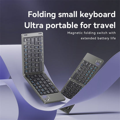 Yesido KB27 Foldable Bluetooth Keyboard, Black
