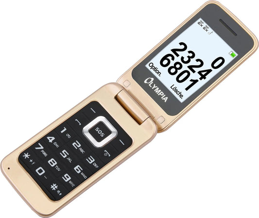 Olympia Luna Dual SIM Mobile Phone, Gold 2212
